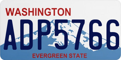 WA license plate ADP5766