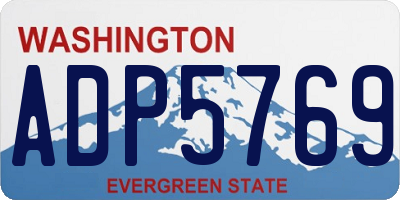 WA license plate ADP5769