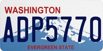 WA license plate ADP5770
