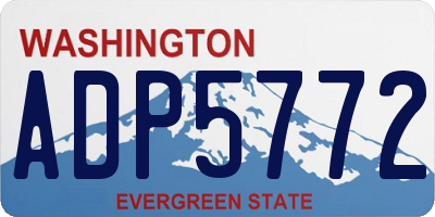 WA license plate ADP5772
