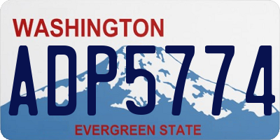 WA license plate ADP5774