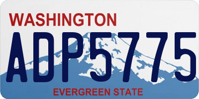 WA license plate ADP5775