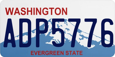 WA license plate ADP5776