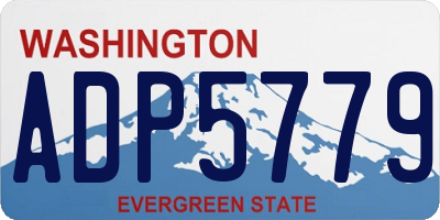 WA license plate ADP5779