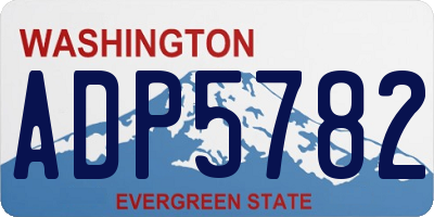 WA license plate ADP5782