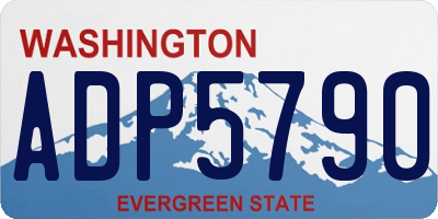 WA license plate ADP5790