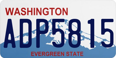 WA license plate ADP5815