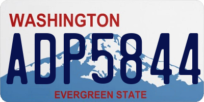 WA license plate ADP5844