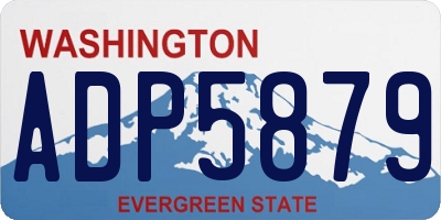 WA license plate ADP5879