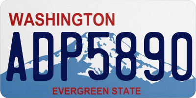 WA license plate ADP5890