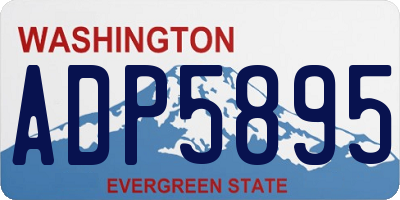 WA license plate ADP5895