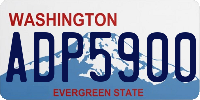 WA license plate ADP5900
