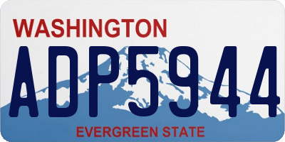 WA license plate ADP5944