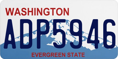 WA license plate ADP5946