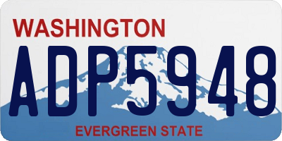 WA license plate ADP5948