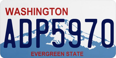 WA license plate ADP5970