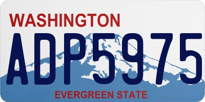 WA license plate ADP5975