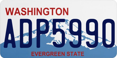 WA license plate ADP5990