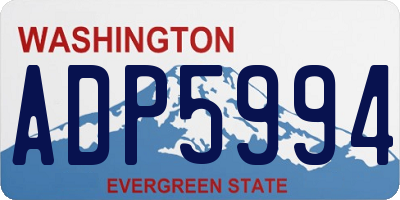 WA license plate ADP5994