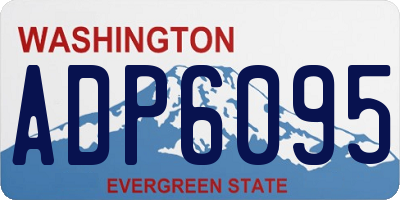 WA license plate ADP6095