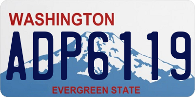 WA license plate ADP6119