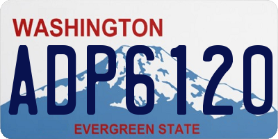 WA license plate ADP6120