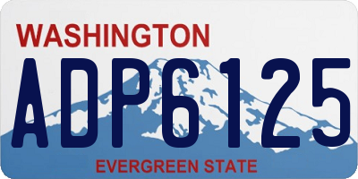 WA license plate ADP6125