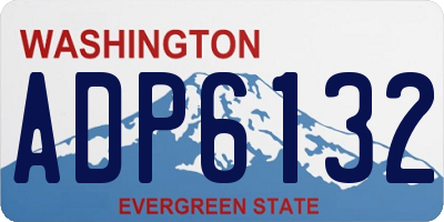 WA license plate ADP6132