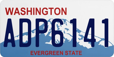 WA license plate ADP6141