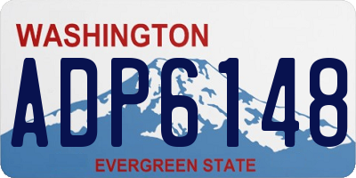 WA license plate ADP6148