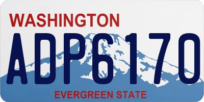 WA license plate ADP6170