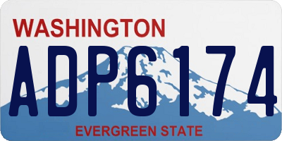 WA license plate ADP6174
