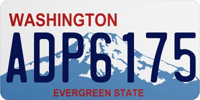 WA license plate ADP6175