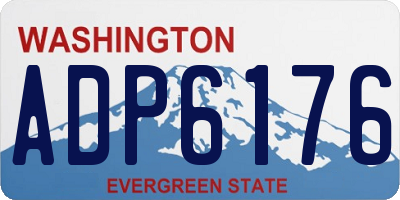 WA license plate ADP6176
