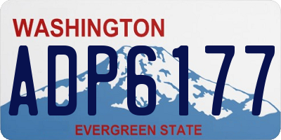 WA license plate ADP6177
