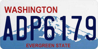 WA license plate ADP6179