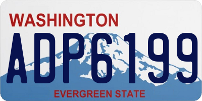 WA license plate ADP6199