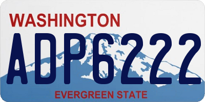 WA license plate ADP6222