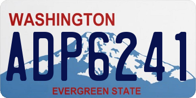WA license plate ADP6241