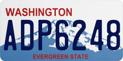 WA license plate ADP6248
