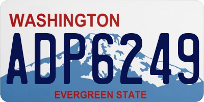 WA license plate ADP6249