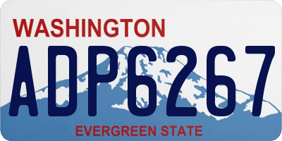 WA license plate ADP6267