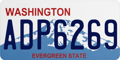 WA license plate ADP6269