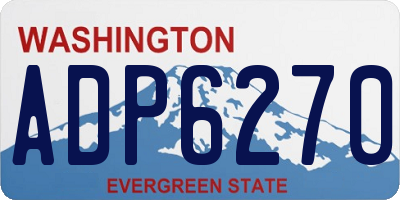 WA license plate ADP6270