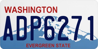 WA license plate ADP6271