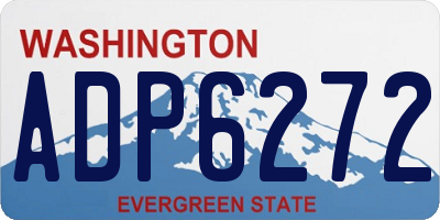 WA license plate ADP6272