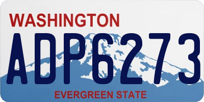 WA license plate ADP6273