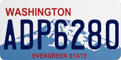 WA license plate ADP6280