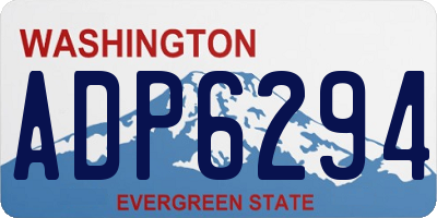 WA license plate ADP6294