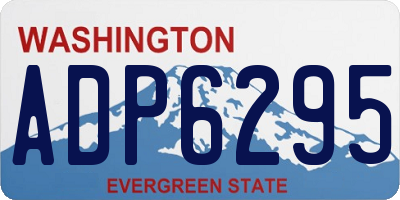 WA license plate ADP6295